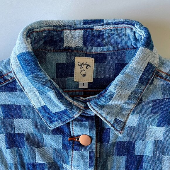 Judi Rosen - Joan Denim Jacket - Patchwork Bleach - XS - Picture 7 of 9